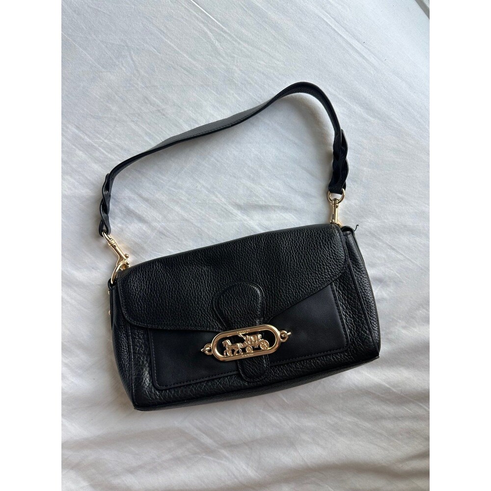 Black and gold coach bag
